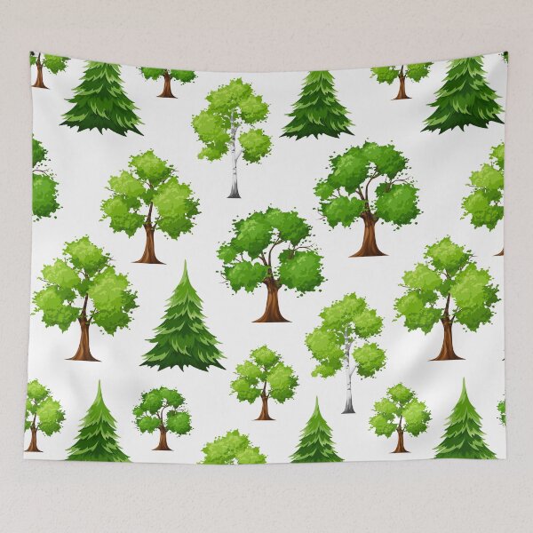 Item preview, Pattern with green trees. designed and sold by Naddya.