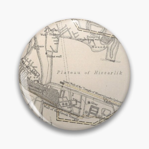 Item preview, Vintage Map of Ancient Troy (1874) designed and sold by BravuraMedia.
