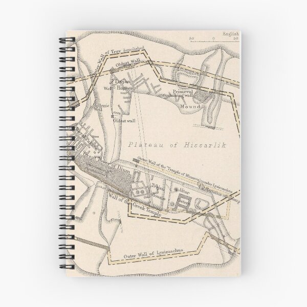 Item preview, Vintage Map of Ancient Troy (1874) designed and sold by BravuraMedia.