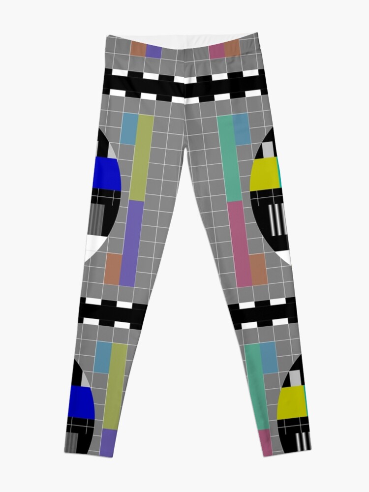 TV CHANEL TEST CARD PATTERN DESIGN  Leggings for Sale by Amine HASSANI