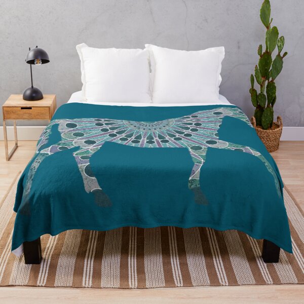 Item preview, One Teal Mandala Horse designed and sold by WatersEdgeGal.