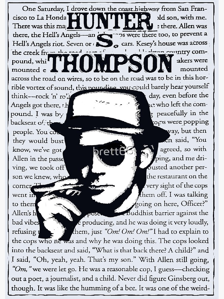 Disover Hunter Stockton Thompson. Premium Matte Vertical Poster