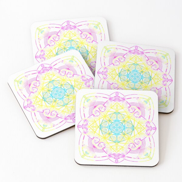 Item preview, Pan pride flag inspired mandala designed and sold by joy-doan.