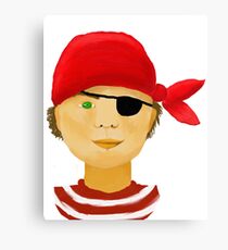 Little Pirate Boy Canvas Print