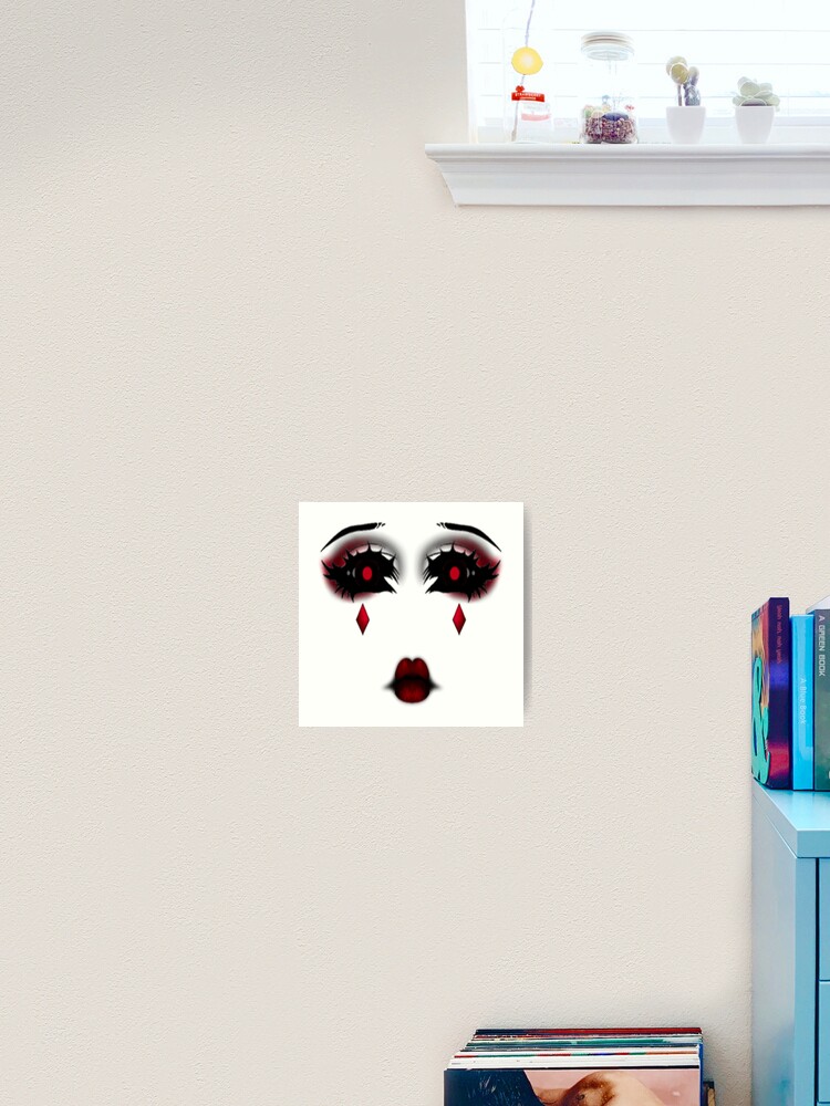 Roblox Face Art Print By Dawnhudson1983 Redbubble - roblox scream face