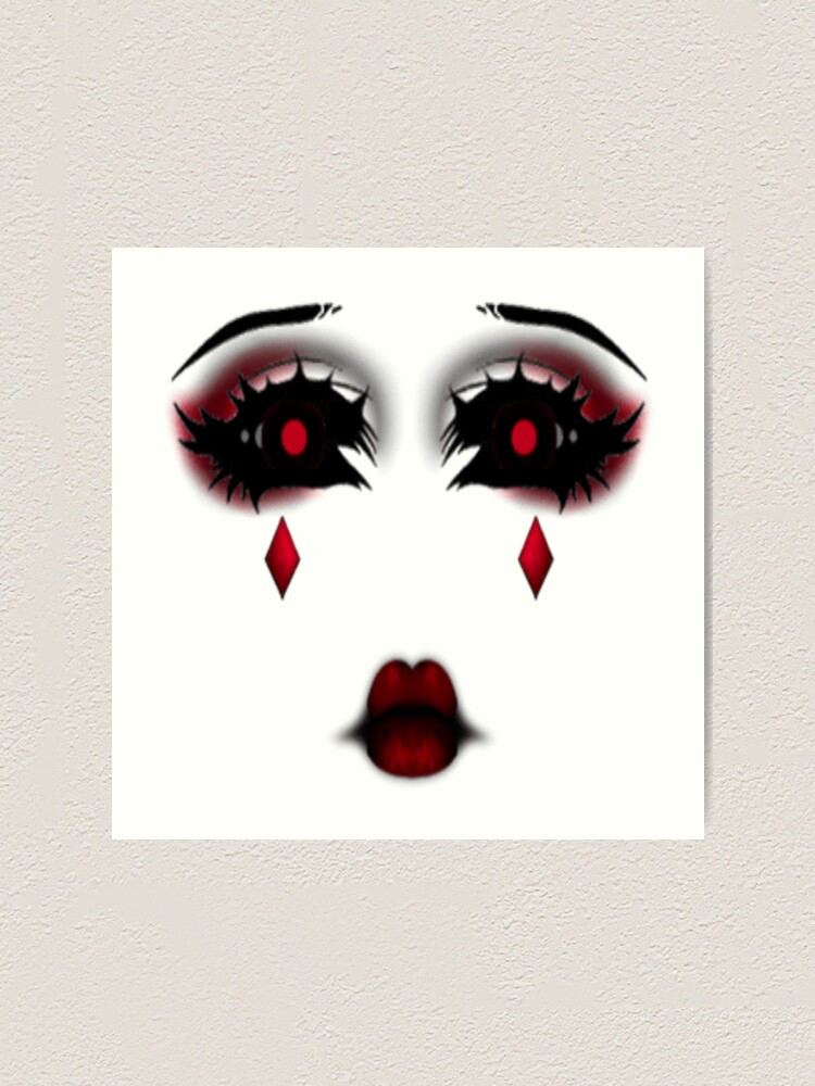 Roblox Face Art Print By Dawnhudson1983 Redbubble - cigarette roblox accessory