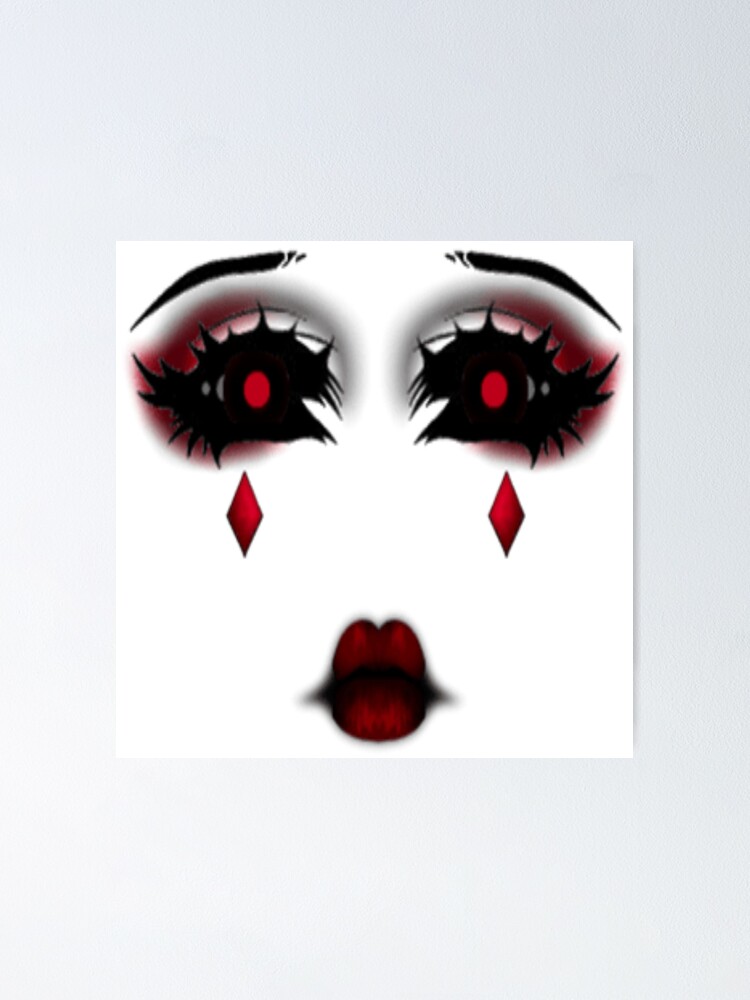 Roblox Face Poster By Dawnhudson1983 Redbubble - roblox screaming face id
