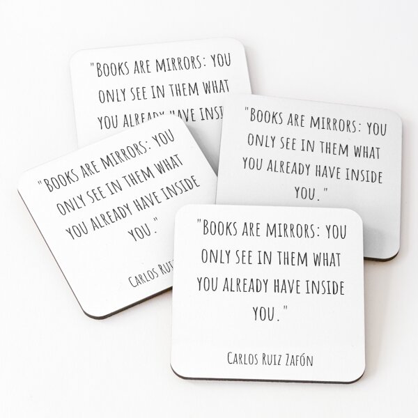 Item preview, Books are mirrors- Carlos Ruiz Zafón designed and sold by MargheritaLidia.