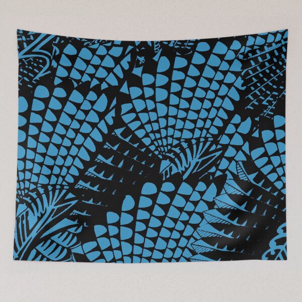 Item preview, Black and Blue Abstract Tattoo designed and sold by boriskrance.