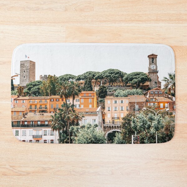 Item preview, Cannes City Architecture, City Summer Travel Print, French Riviera, Historic Houses Downtown Of Cannes, Old Town Skyline designed and sold by radub85.