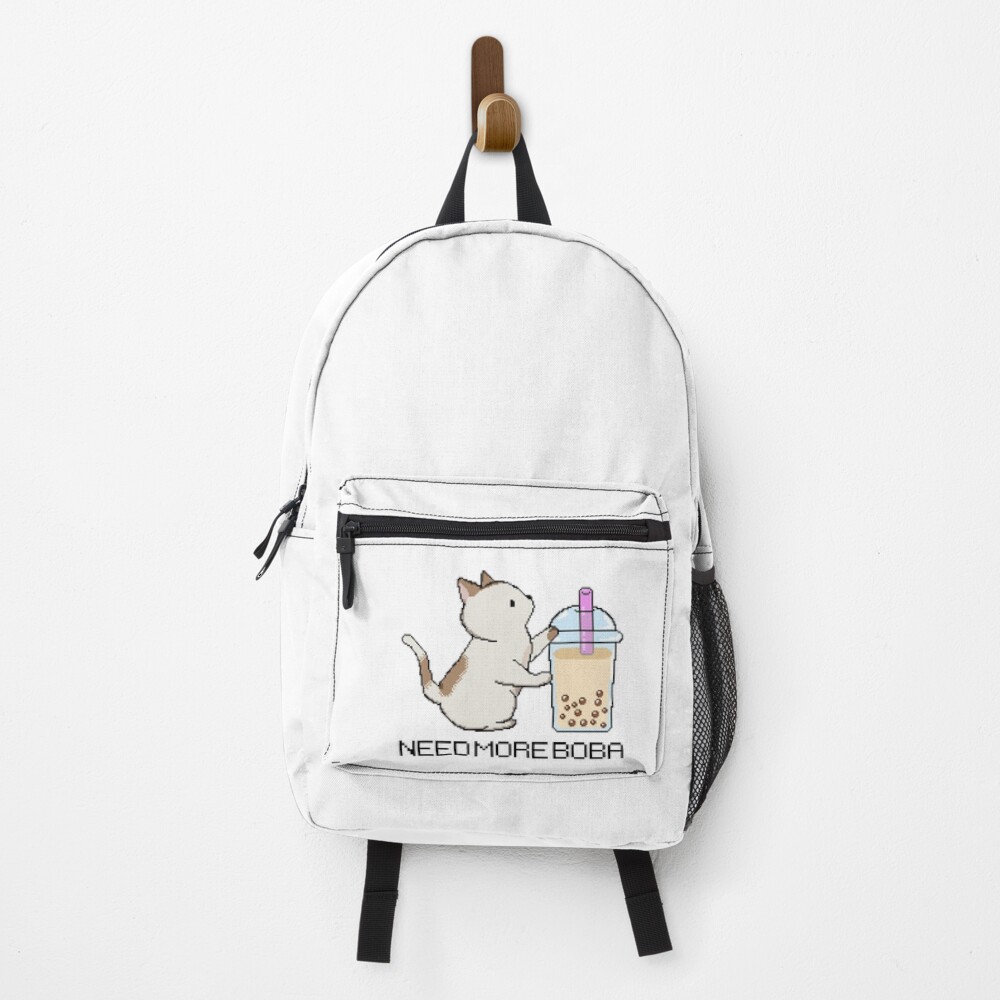 Pixel Kitty Needs More Boba Tea! Backpack