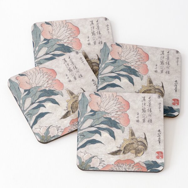 Item preview, Vintage 1800s japanese fine art, bird and flowers designed and sold by Dutch-Design.