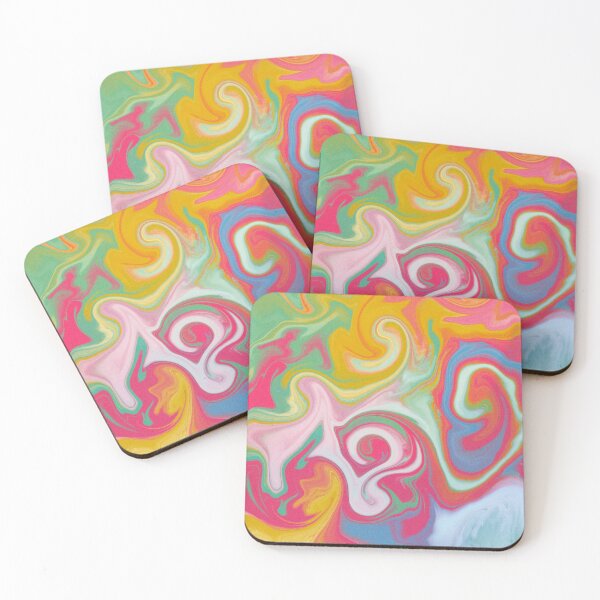 Item preview, Rainbow marble print designed and sold by ICOAHEnding.