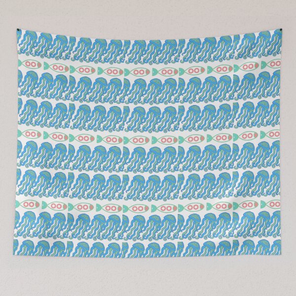 Item preview, Ocean jellyfish print designed and sold by mmb83.