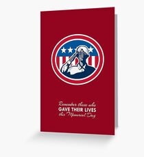 Memorial Day Greeting Card African American Soldier Salute Flag Greeting Card