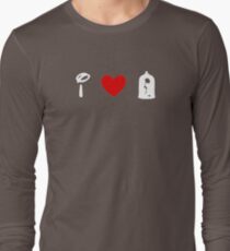 I Heart Beauty and The Beast (Classic Logo) (Inverted) Long Sleeve T-Shirt