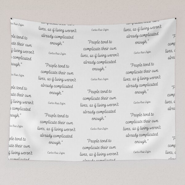Item preview, “People tend to complicate their own lives, ...”- Carlos Ruiz Zafón designed and sold by MargheritaLidia.