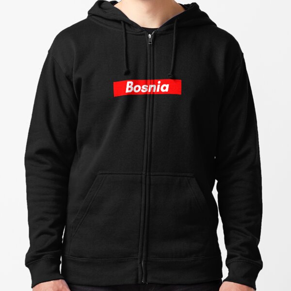 fake supreme black hoodie