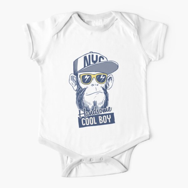 Handsome Cool Boy Funny T Shirt Baby One Piece By Moaya Redbubble