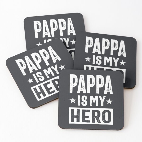 Item preview, Mens Pappa Is My Hero Dad Grandpa Gift designed and sold by cidolopez.