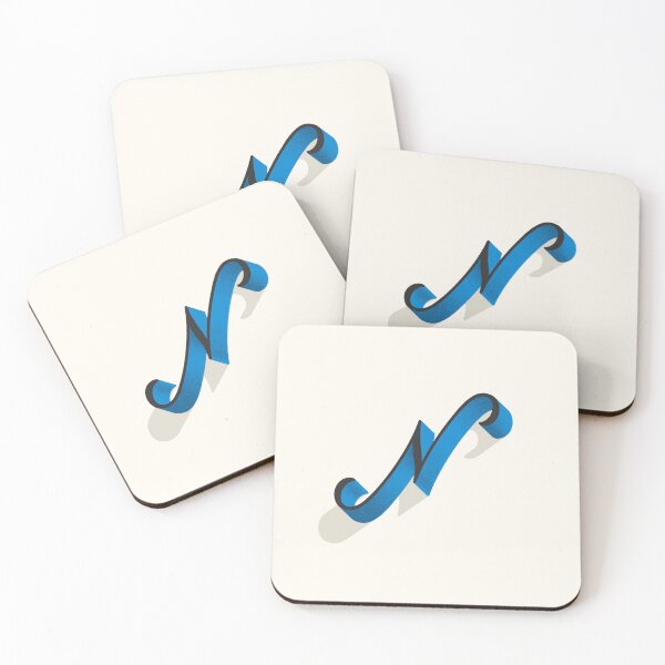 Item preview, Blue Letter N Initial designed and sold by hughvdl.