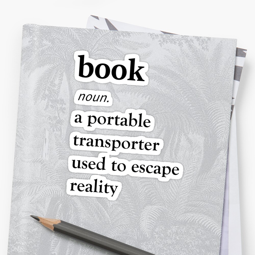  Book Definition Sticker By Endlessyarning Redbubble