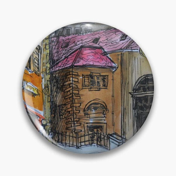 Item preview, Watercolor Sketch - Genève, Old Town, Rue Chasse-Coq designed and sold by Igor Pozdnyakov.