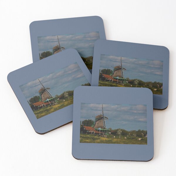 Item preview, Windmill Landscape Zaanse Schans Netherlands designed and sold by Stravaigin.