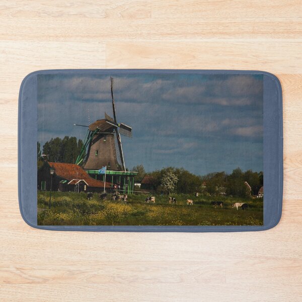 Item preview, Windmill Landscape Zaanse Schans Netherlands designed and sold by Stravaigin.