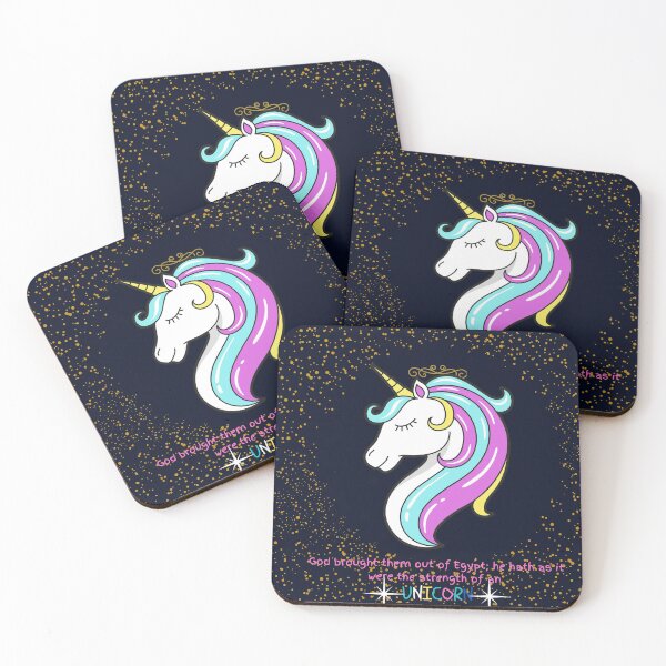 Item preview,  Unicorn Gift Idea: Symbol of Miracles & Grace. God brought them out of Egypt He hath as it were the strength of an Unicorn (Numbers 23:22) designed and sold by kelsether.