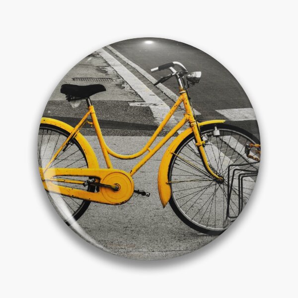 Item preview, Urban Yellow Bike Florence Tuscany Italy designed and sold by Stravaigin.
