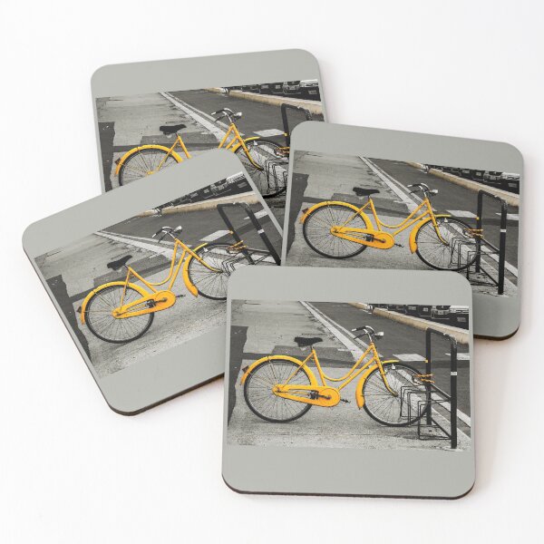 Item preview, Urban Yellow Bike Florence Tuscany Italy designed and sold by Stravaigin.