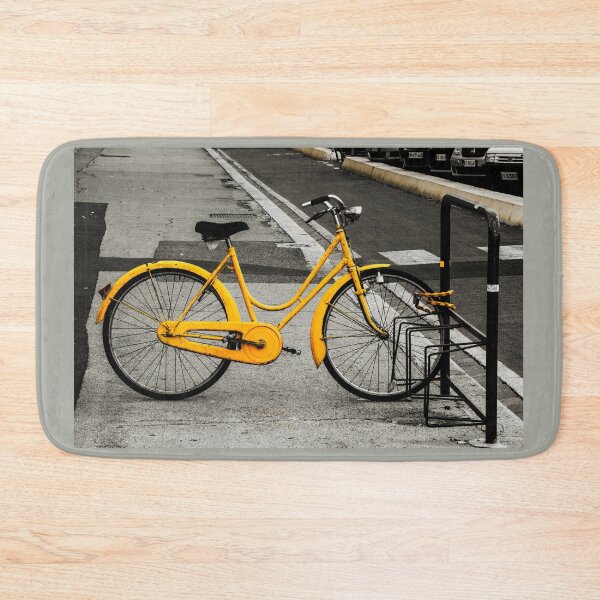 Item preview, Urban Yellow Bike Florence Tuscany Italy designed and sold by Stravaigin.