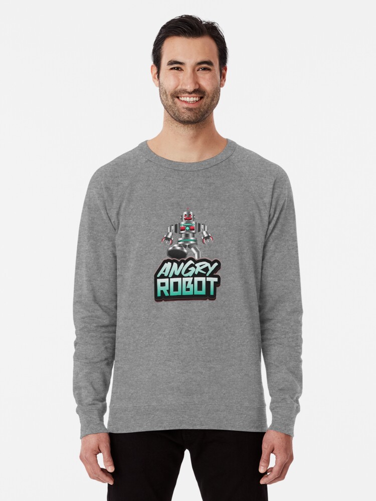 Angry Robot Roblox Lightweight Sweatshirt By Rhecko Redbubble - roblox edgy shirts