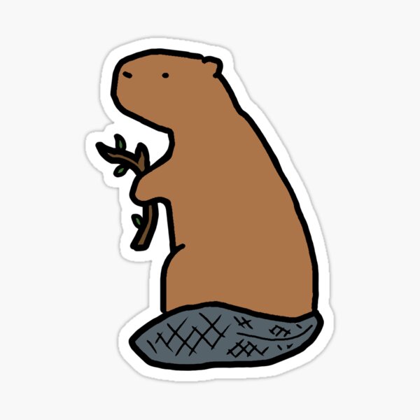 Little Beaver Sticker