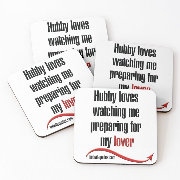 Item preview, Hubby loves watching me  preparing for my lover designed and sold by hotwifequotes.