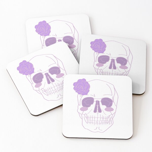 Item preview, Pastel Purple Cute Skull designed and sold by maramyeonni.