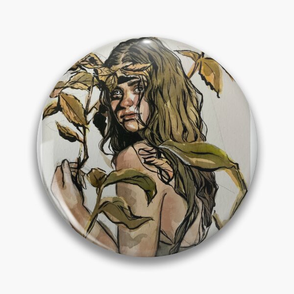 Item preview, Forest girl in watercolor and ink designed and sold by hamrib.