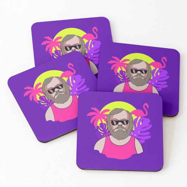 Item preview, Slavoj Zizek 80s Vaporwave Portrait designed and sold by isstgeschichte.