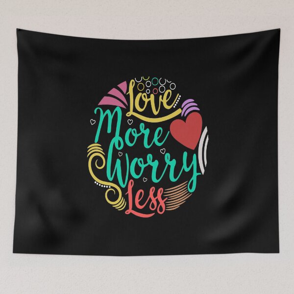 Item preview, love more worry less designed and sold by chris299.