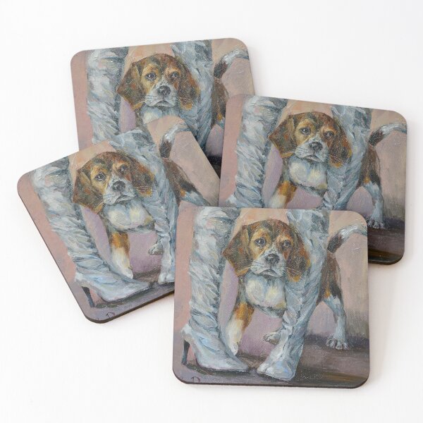 Item preview, Beagle and grey boots. Stylish image. Creative. designed and sold by Elena Reutova.