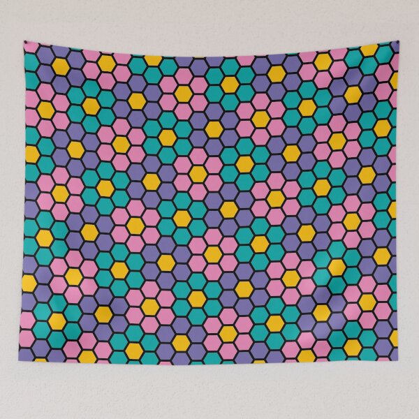 Item preview, hexagon flowers designed and sold by ImagineKaye.