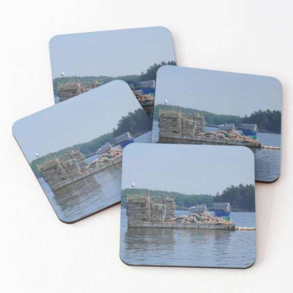 Item preview, Lobster Traps and a Seagull designed and sold by pheebstheartist.