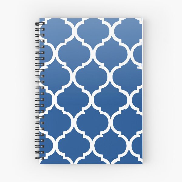 Item preview, Marine Blue Moroccan Quatrefoil Modern Design  designed and sold by RabiaDesigns.