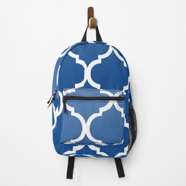 Item preview, Marine Blue Moroccan Quatrefoil Modern Design  designed and sold by RabiaDesigns.