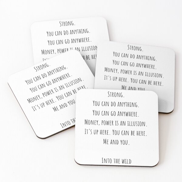 Item preview, Strong.  You can do anything. You can go anywhere...-Into the wild quote designed and sold by MargheritaLidia.