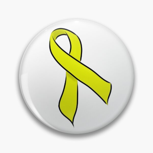Item preview, In&VisibleYellow Awareness Ribbon designed and sold by Holitha.
