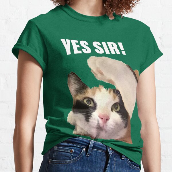 Cat Sir T Shirts Redbubble - aye sir roblox song