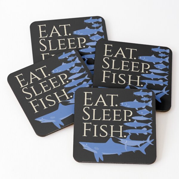Item preview, EAT. SLEEP. FISH.  designed and sold by Happiness Shop.