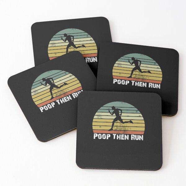 Item preview, Poop Then Run! Funny Trail Running Graphic designed and sold by Akmloza.